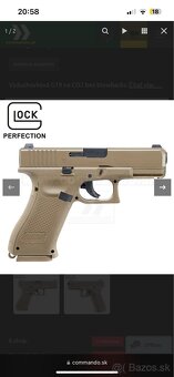 Vzduchová pištoľ Glock G19X FDE NBB CO2 4,5mm Airgun pistol - 2