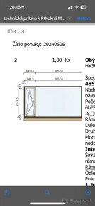 Okenný rám Internorm drevohliník - 2