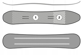 splitboard Pathron Missile 161 širka v strede 25.1 - 2