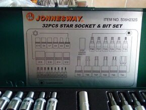 JONNESWAY nástrčné klúče TORX 32 ks - 2