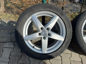 Originál alu disky Volkswagen 5x112 R17 + zimné pneu - 2