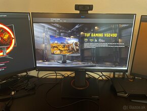 Set 3 monitorov 24" ASUS TUF a AOC - 144 HZ a 75 Hz - IPS - 2