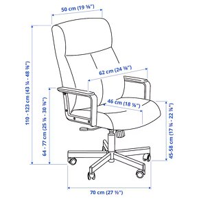 Predám dve kancelárske stoličky MILLBERGET - 2