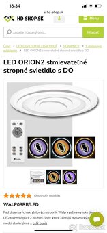 Lampa stropná LED Orion2 stmievateľné - 2