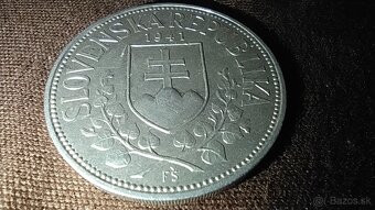 20 Ks striebro 1941 Slovenska republika dvojkriz - 2