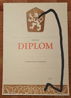 Dopredaj... Diplomy Čsľa, SNB, ČSSR - 2