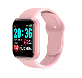 (IHNEĎ) Fitness Smart hodinky D20, ružové - 2