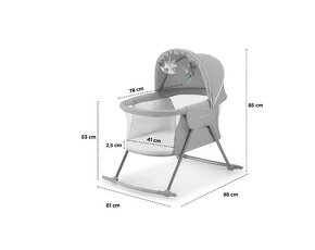 Postieľka Kinderkraft 3v1 Lovi Gray - 2