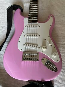 P: Squier Fender Mini Strat - PINK - 2