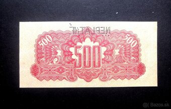 500 korun 1944 , vzacna prvni serie AB a vzacna perf. - 2