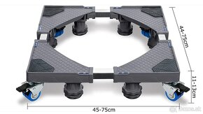 Nastaviteľný podstavec pod práčku s 8 nožičkami MAX 300 kg ( - 2