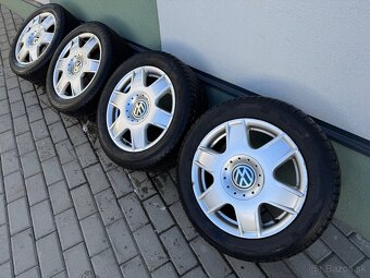 Originál disky 5x100 R16 so zimnými pneu 205/55 R16 - 2