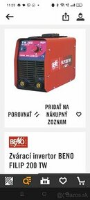 Zvárací invertor BENO FILIP 200 TW JE TO NOVÉ NEPOUŽITE - 2