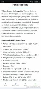 Odvlhcovač vzduchu Rhonson 9350 - 2