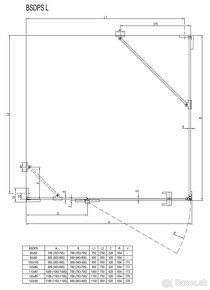 Sprchový kút 90 cm x 90 cm - 2