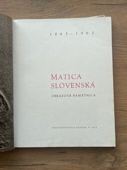 MATICA SLOVENSKÁ 1863 – 1963 - 2