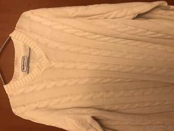 BURBERRY originál white pánsky svetrik XL - 2