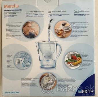 Filtračná kanvica BRITA Marella 2,4 l + 5 filtrov - NOVÁ - 2