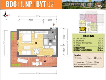 Elegantné bývanie v 1 izb. byte v NOVOSTAVBE, Furča - 2