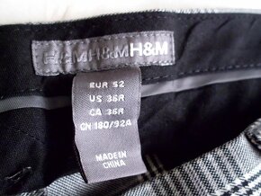 H&M pánske chino krátke nohavice L  36 - 2