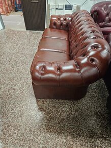 CHESTERFIELD ŠTÝL,KOŽENÁ,koňaková farba - 2