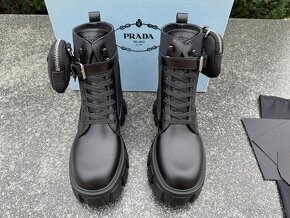 PRADA Monolith leather and Re-Nylon boots - 2