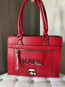 Karl Lagerfeld kabelka cervena - 2