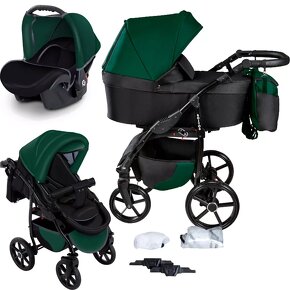 Boston GaGaDumi Travel System 3v1 Baby Kočík Autosedačka Koč - 2