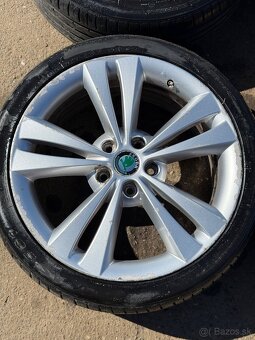 Predám elektrony 5x112 R18 originál Skoda Octavia 2 RS - 2