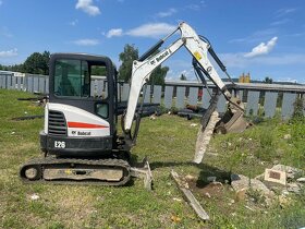 Výkopové práce, Prenájom Bagra 2,5t Bobcat E26 - 2