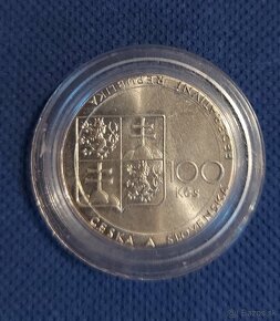 Strieborná pamätná minca 100 Kčs,1990 - Veľká pardubická - 2