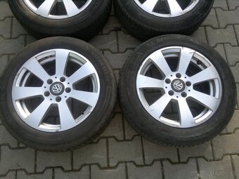 Elektrony VW Touran 5x112 r16, letné pneu. 205/55 r16 - 2