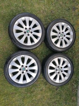 Venus 5x112 R17 Škoda Superb 2 orig.  Alu disky - 2