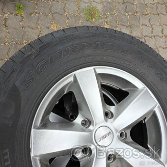 Predám pneu+disky245/70R16+Disky 7jx16 5x114,3 - 2