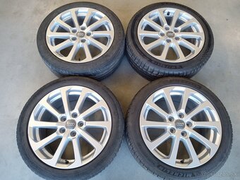 Predam letne ALU 5x112 R17 7,5J ET51 ORIGINAL AUDI - 2