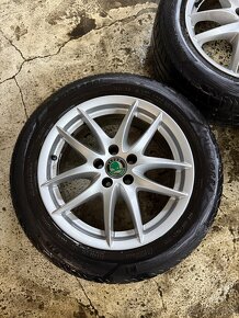 5x100mm R16 Skoda - 205/55 R16 letne Matador - 2