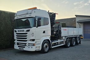 8786 - Scania R580 - 8x4 – Valník/Sklápěč + HR-HIAB XS 377 E - 2