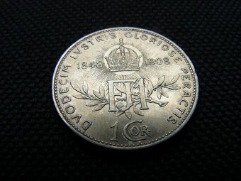 1 koruna 1908 pamätná - 2