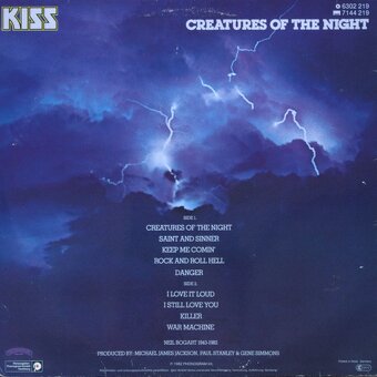 Lp KISS  - Creatures of the Night - 2