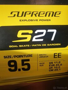 BAUER SUPREME S27-9,5EE brankárske korcule - 2