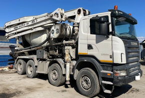 pumi 32m pumpa+mix beton CIFA 8x4 Scania domíchávač - 2