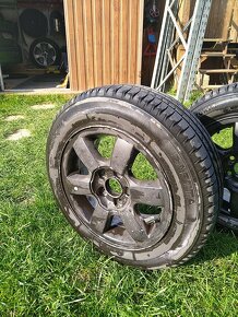 Elektrony 5x100 r14 + letne pneumatiky 165/70 r14 - 2