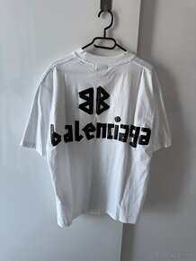 Balenciaga white tape tričko - 2