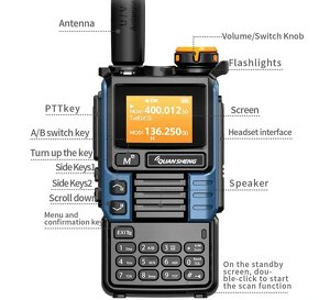 Quansheng UV-k6 HAM radio vysielačka - 2