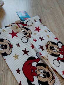 Nádherné rebrované legíny Minnie mouse veľkosť 104 - 2