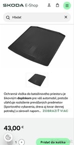 Rohož batožinového priestoru Octavia IV combi - 2