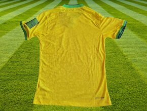 futbalový dres Brazília žltý World CUP slimfit - [ - 2