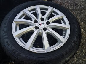 Alu sada = 5x112 =PLATIN= s pneu= 225/55 R17 - 2