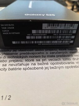 Predám Vymením Samsung S25 256 IcyBlue ( modrý) v záruke - 2