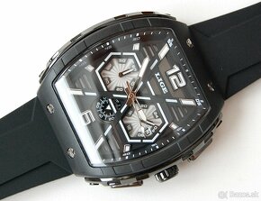 LIGE 89108 Black LED Chronograph - pánske fashion hodinky - 2